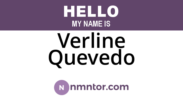 Verline Quevedo