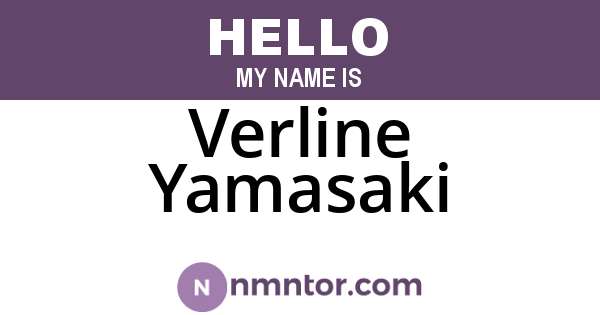 Verline Yamasaki