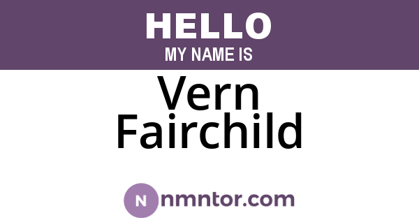 Vern Fairchild