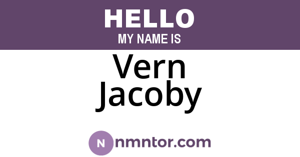 Vern Jacoby