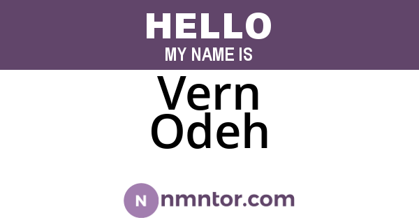 Vern Odeh
