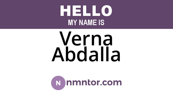 Verna Abdalla