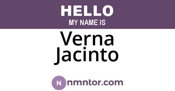 Verna Jacinto