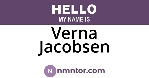 Verna Jacobsen