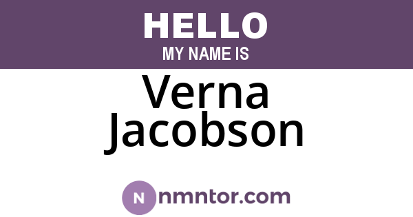 Verna Jacobson