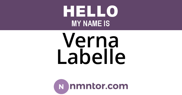 Verna Labelle