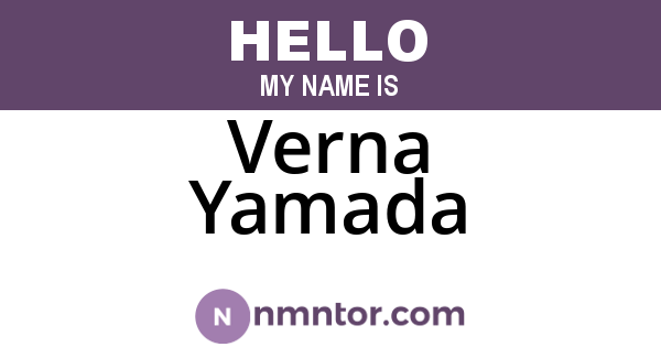 Verna Yamada