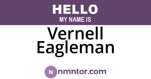 Vernell Eagleman