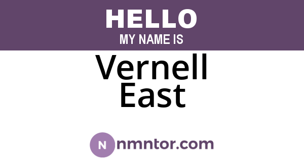 Vernell East