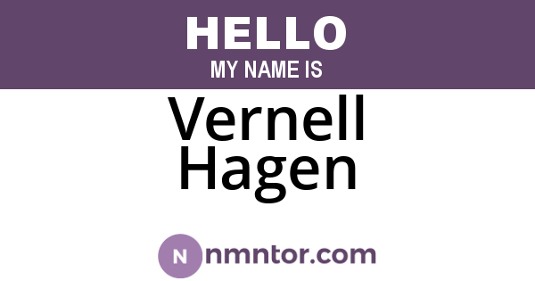 Vernell Hagen