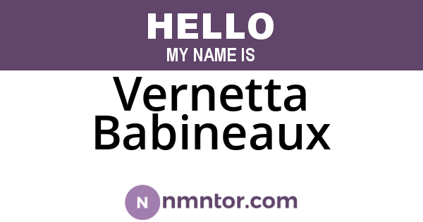 Vernetta Babineaux