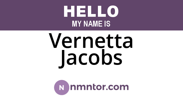 Vernetta Jacobs