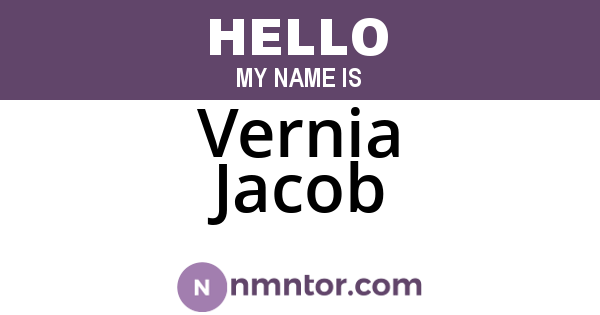 Vernia Jacob