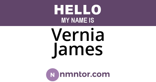 Vernia James