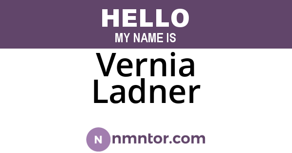 Vernia Ladner