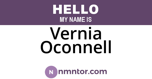 Vernia Oconnell