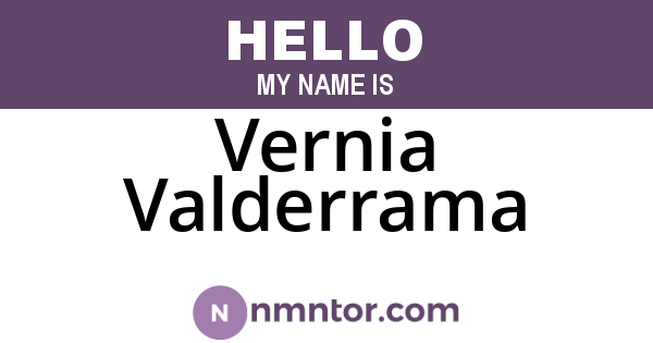 Vernia Valderrama