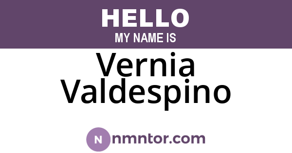 Vernia Valdespino
