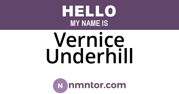 Vernice Underhill