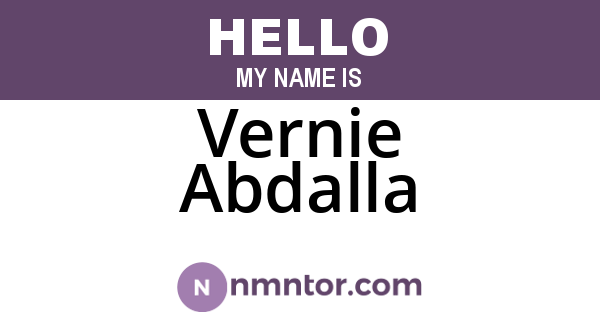 Vernie Abdalla