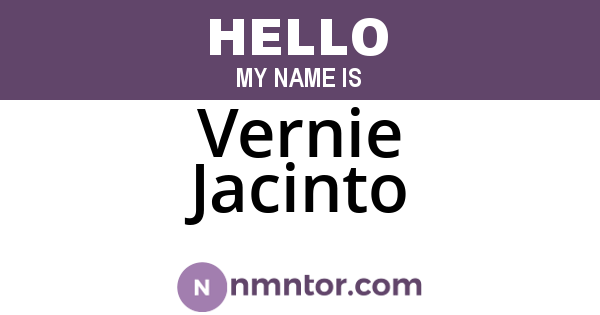 Vernie Jacinto