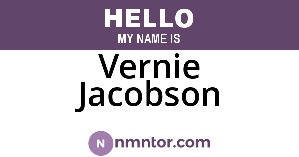 Vernie Jacobson