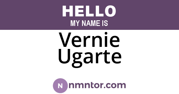 Vernie Ugarte