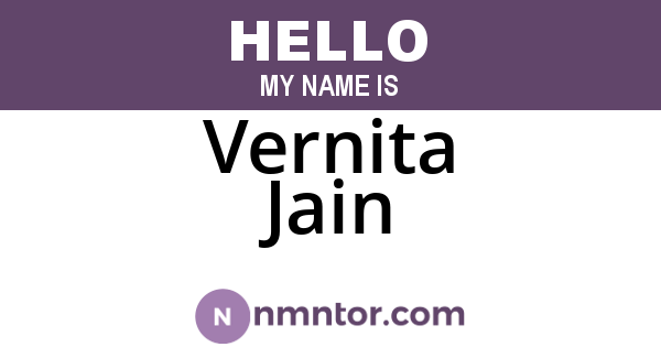 Vernita Jain