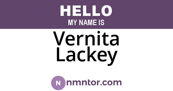 Vernita Lackey