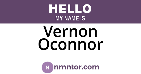 Vernon Oconnor