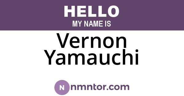 Vernon Yamauchi