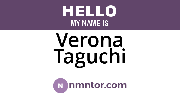 Verona Taguchi