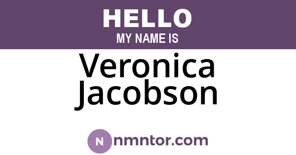 Veronica Jacobson