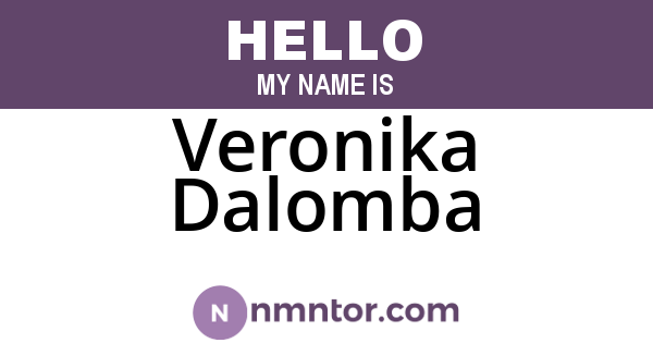 Veronika Dalomba