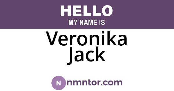 Veronika Jack