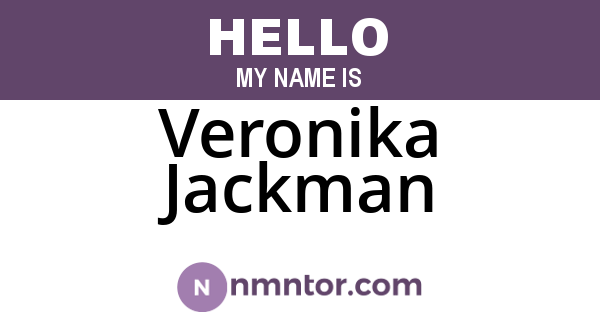 Veronika Jackman