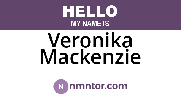 Veronika Mackenzie