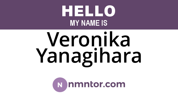 Veronika Yanagihara