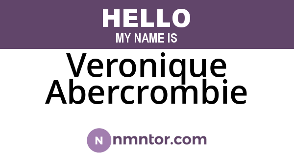Veronique Abercrombie