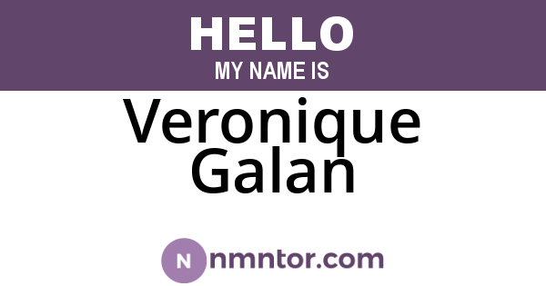 Veronique Galan