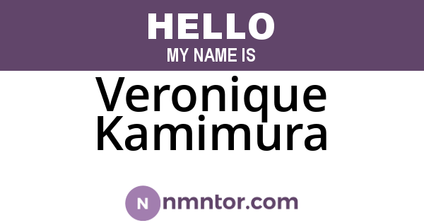 Veronique Kamimura