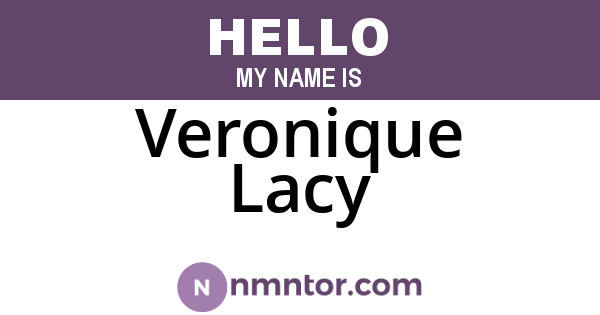 Veronique Lacy