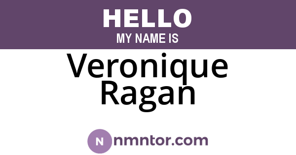Veronique Ragan