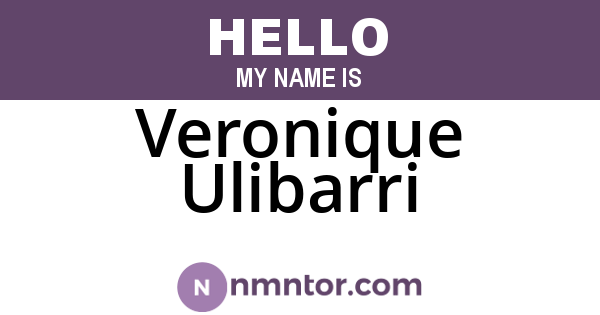 Veronique Ulibarri