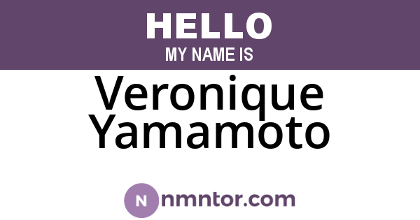 Veronique Yamamoto