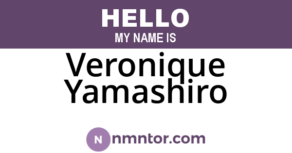 Veronique Yamashiro