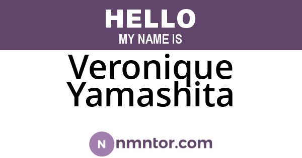 Veronique Yamashita