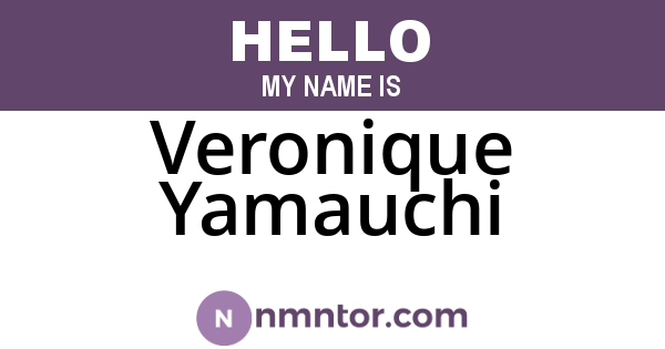 Veronique Yamauchi