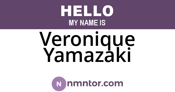 Veronique Yamazaki