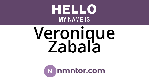 Veronique Zabala
